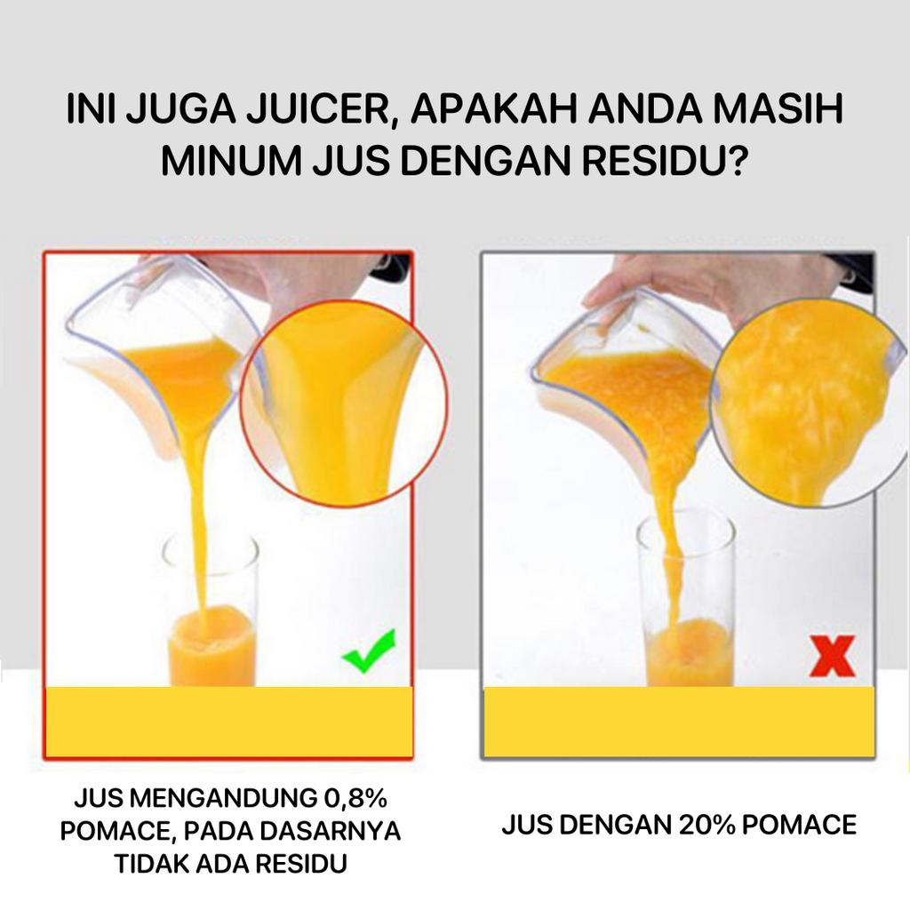 [Garansi 12 bulan] X2000 SLOW JUICER 99% Fresh Fruit Juice, Blender Jus Pemisah Ampas, Juicer Serbaguna Tanpa Ampas