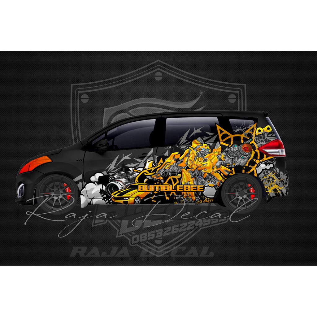 Stiker Striping Suzuki Ertiga Custom Desain Bumblebee