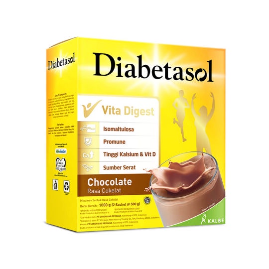 DIABETASOL VANILA [950 gr] 1000 GR/ DIABETASOL COKLAT 1000 GR/1000gr/1kg