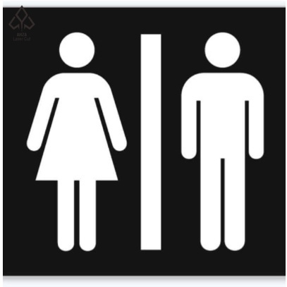 Acrylic Signage Toilet