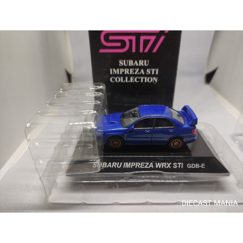 CMS RALLY CAR DIECAST 1:64 CM'S SUBARU STI SUBARU IMPREZA WRX STI GDB-E (BLUE MICA)