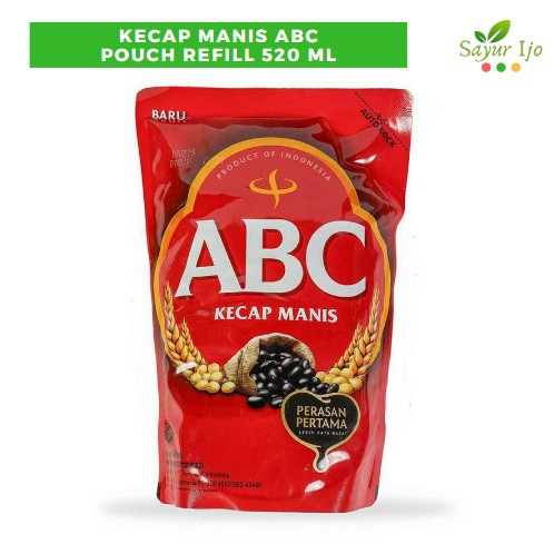 

Kecap Manis ABC 520 ML Original Pouch Refill Soy Sauce Kedelai Hitam Premium