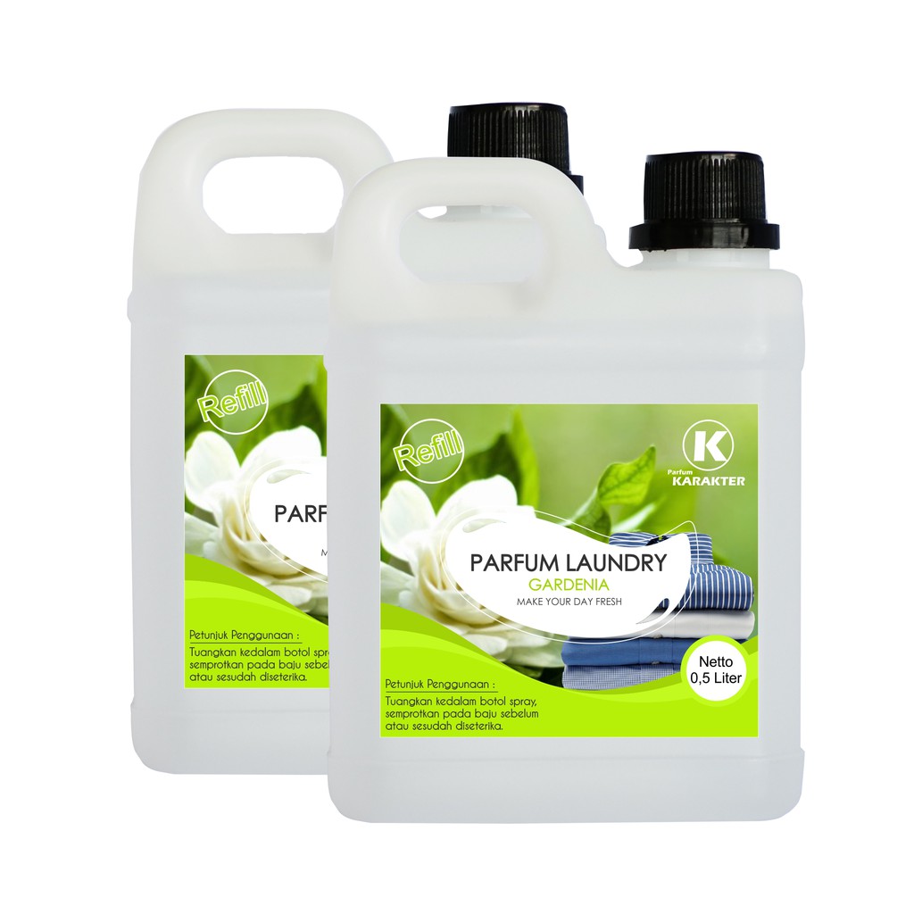 Parfum Laundry Aroma Gardenia Wangi &amp; Tahan Lama Kemasan Refil Ukuran 500 ml | Terlaris | Bisa Cod