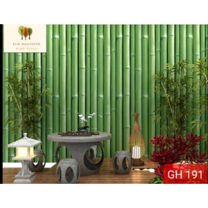 Wallpaper Dinding Bambu GH191 45cmx10meter Murah Meriah Berkualitas
