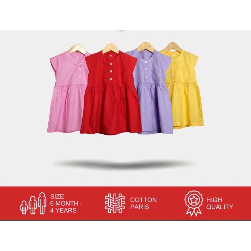 dress katun berlengan size L dan setelan ball 23