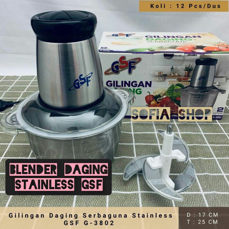 BLENDER DAGING GSF STAINLESS G-3802 CAPSULE CUTTER UKURAN BESAR blender daging meat blender