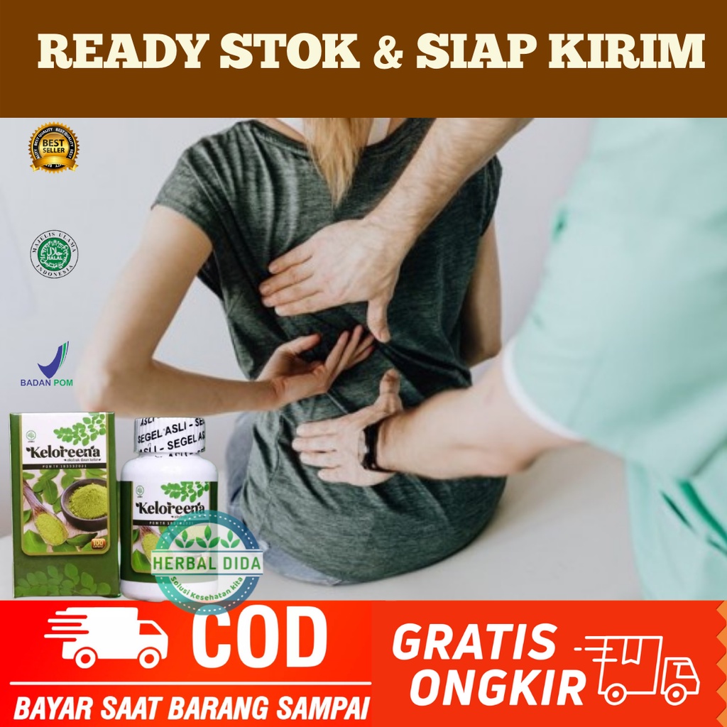 KELOREENA 100% ORIGINAL BPOM, Obat Herbal Pereda Nyeri Otot Punggung, Obat Herbal Meredakan Nyeri Ot