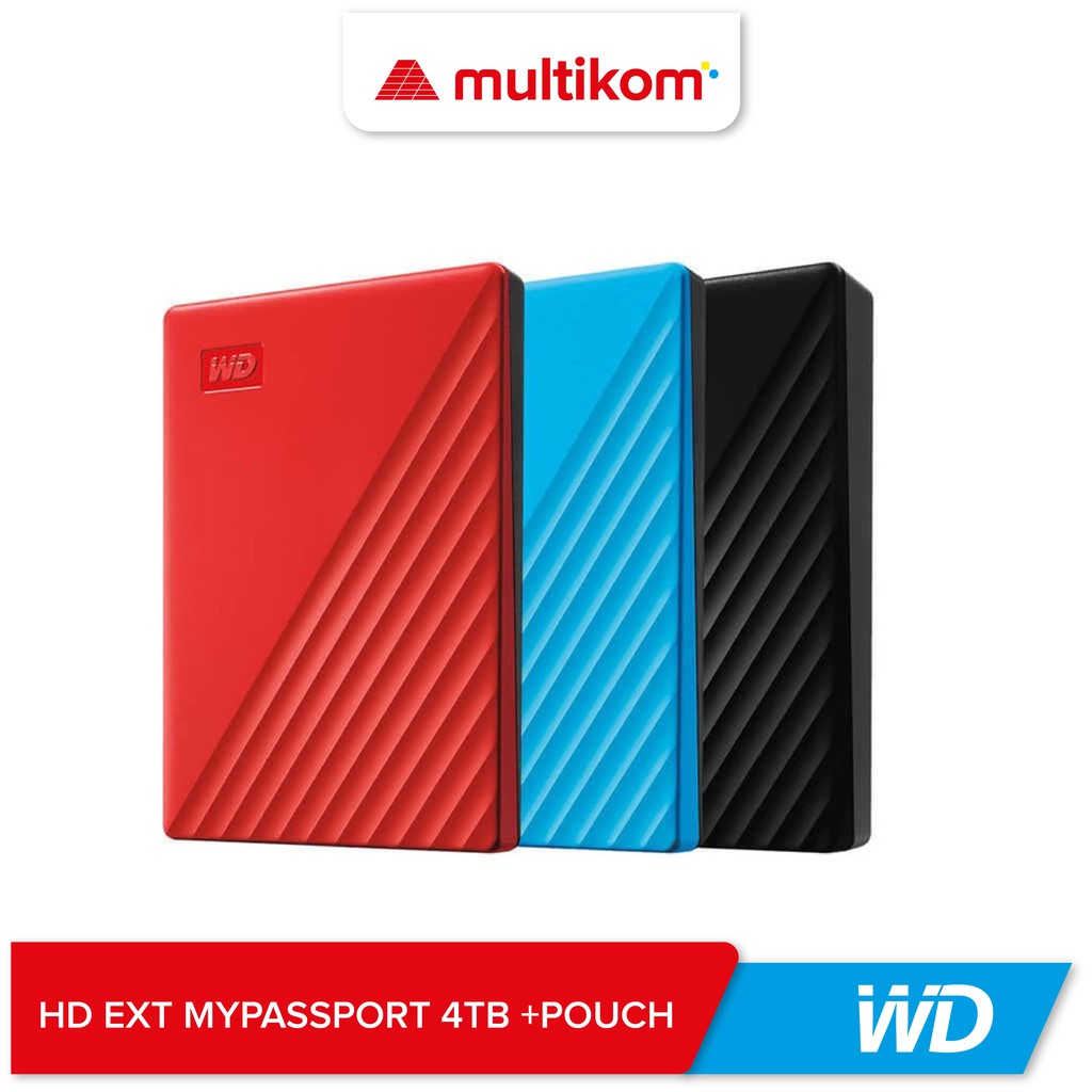 HARDDISK EXT WD MYPASSPORT 4TB +POUCH