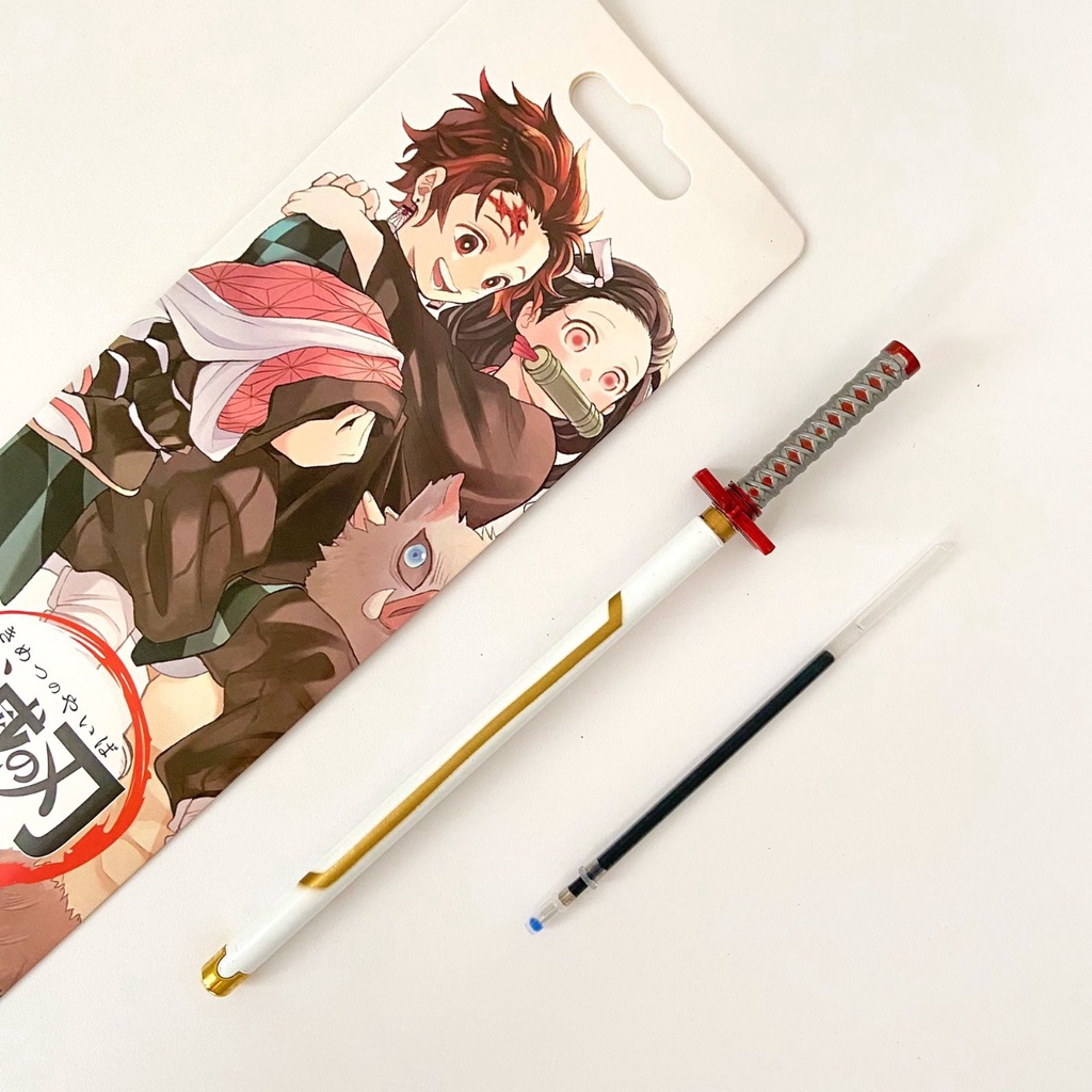 

BISA COD PULPEN MAINAN PEDANG SWORD PEN ANIME DEMON SLAYER KIMETSU NO YAIBA FREE TINTA DAN TATAKAN PAJANGAN