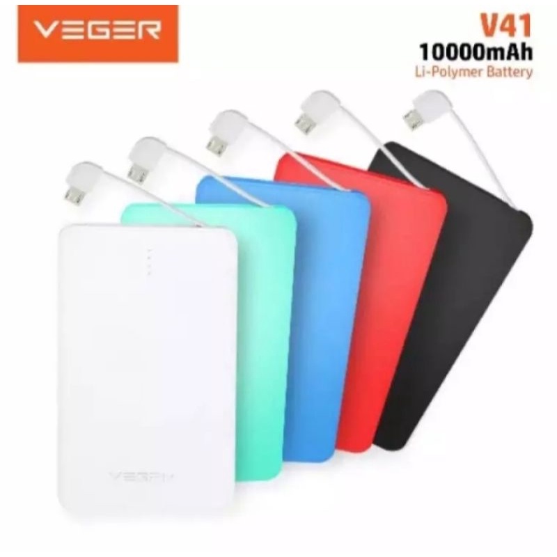 Bluekomputer - Power Bank VEGER 10000 Mah - PB VEGER - CASAN VEGER CAS VEGER 10000MAH - BISA COD