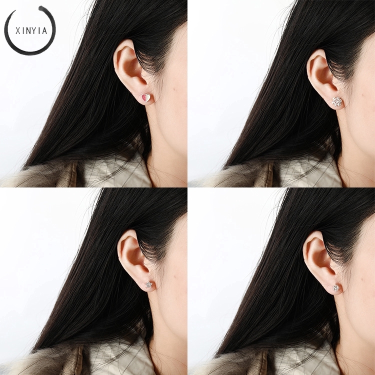 6 Pasang Anting Tusuk Simple Kreatif Gaya Korea untuk Wanita