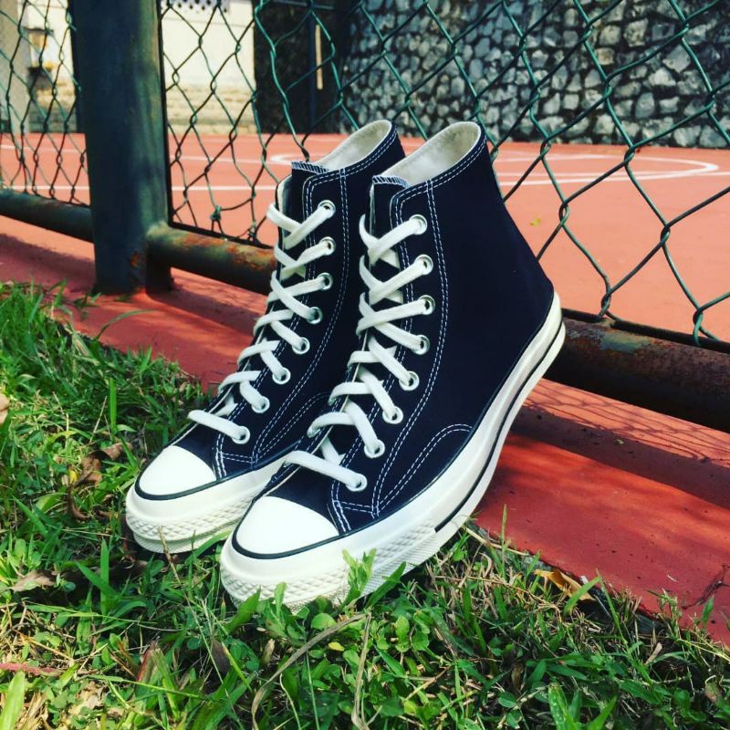 SEPATU CONVERSE ORIGINAL 100 % / CONVERSE CHUCK TAYLOR 70S HIGH BLACK WHITE EGRET / SEPATU CONVERSE