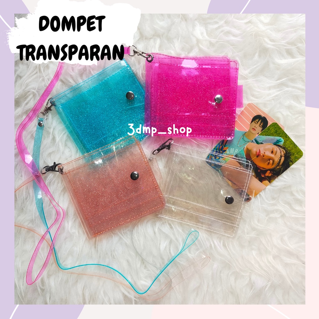 Dompet almost blue kpop kekinian transparan bts kpop