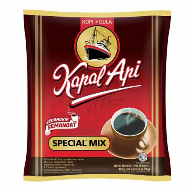 

KOPI KAPAL API SPESIAL MIX 24 Gr/ABC SUSU /GOOD DAY / NEO COFFE ISI 10 SACHET HARGA GROSIR