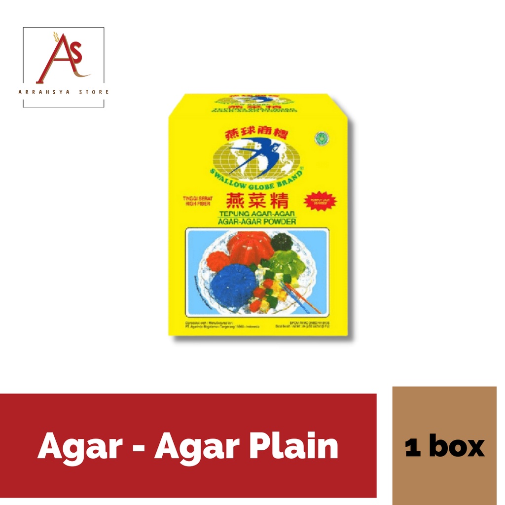 

Agar Agar Swallow / Plain / Merah / Coklat / Hijau / Perbox / Satuan