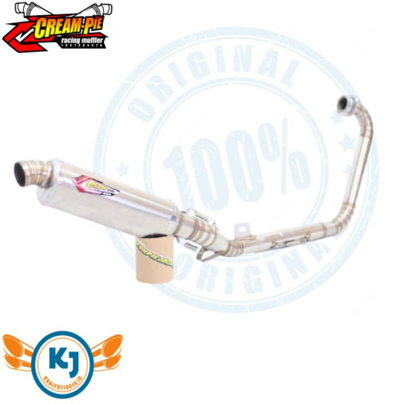 knalpot creampie tiger mp cb gl tipe oval stainless  original racing jogja juraganknalpotjogja