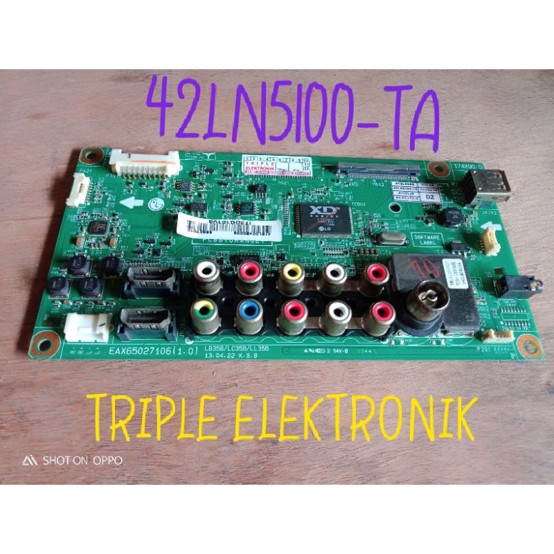 LG 42LN5100 MAINBOARD  MOTHERBOARD  MB TV LED LG 42LN5100 ORIGINAL