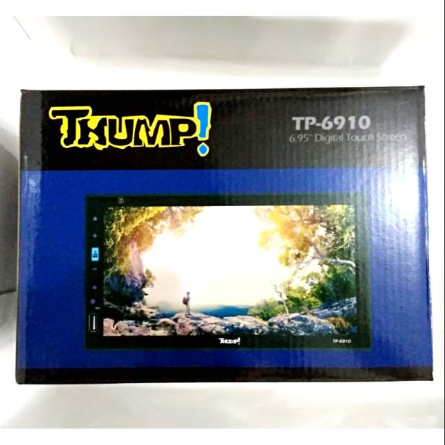 Head Unit Double Din THUMP TP-6910 6.5" DVD/TV Monitor Touch Screen