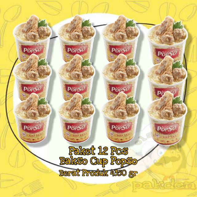 

PAKDEN BAKSO CUP POPSO PAKET 12 PC / BAKSOSAPI / OLSHOPPAKDEN