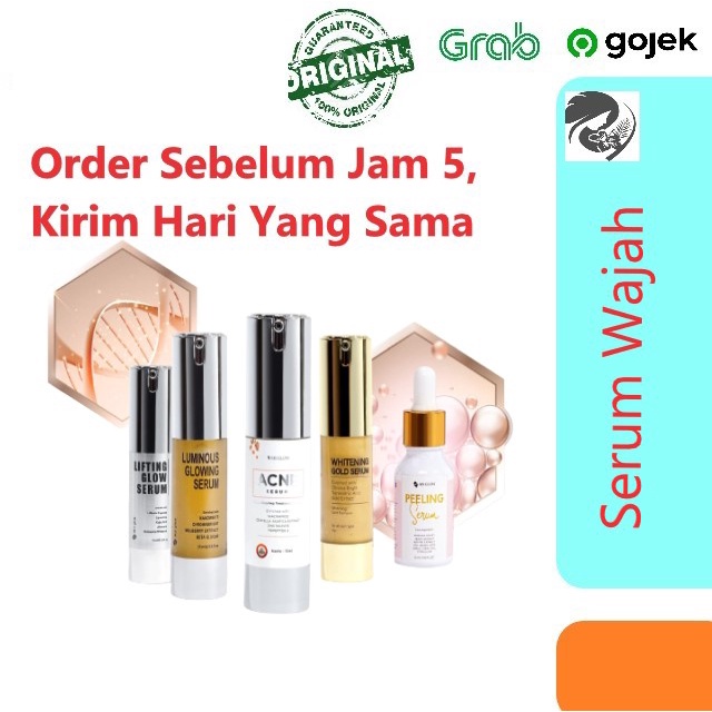 Ms Glow Serum Wajah / Serum Luminious / Serum Lifting / Serum Acne / Whitening Gold Serum / Peeling Serum