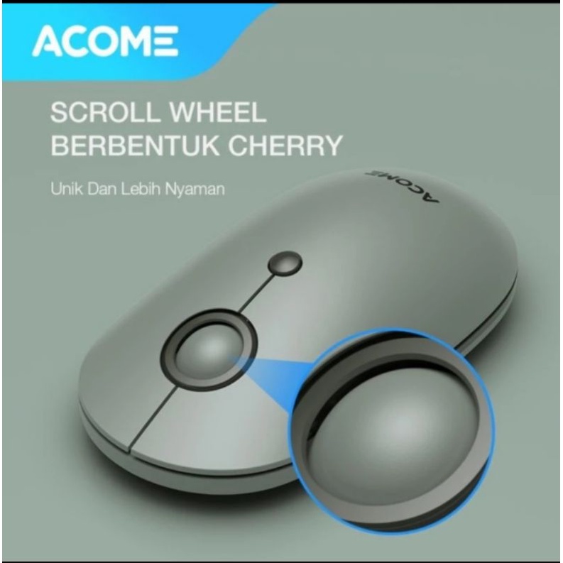 Acome AM300 USB Wireless Silent Mouse Cherry Wheel