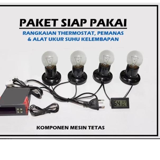 ● PSP Paket Siap Pakai Thermsotat Digital Thermo-Hygrometer Digital Untuk Mesin tetas Telur Otomatis