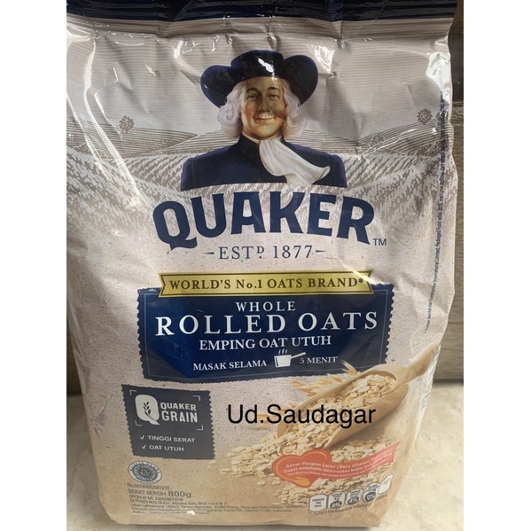 

Sereal Gandum Quaker Rolled Oats 800Gr
