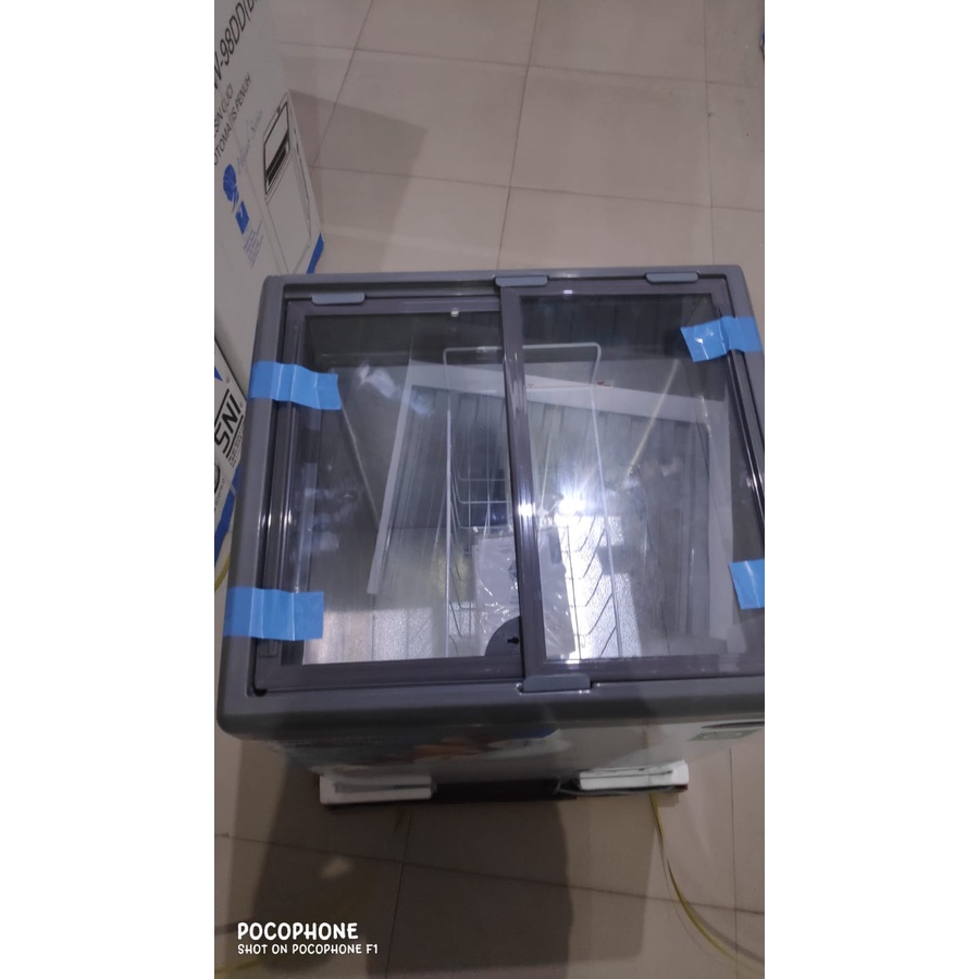 FRIGIGATE F 120 SDF CHEST FREEZER BOX 100 L LEMARI PEMBEKU 100 LITER