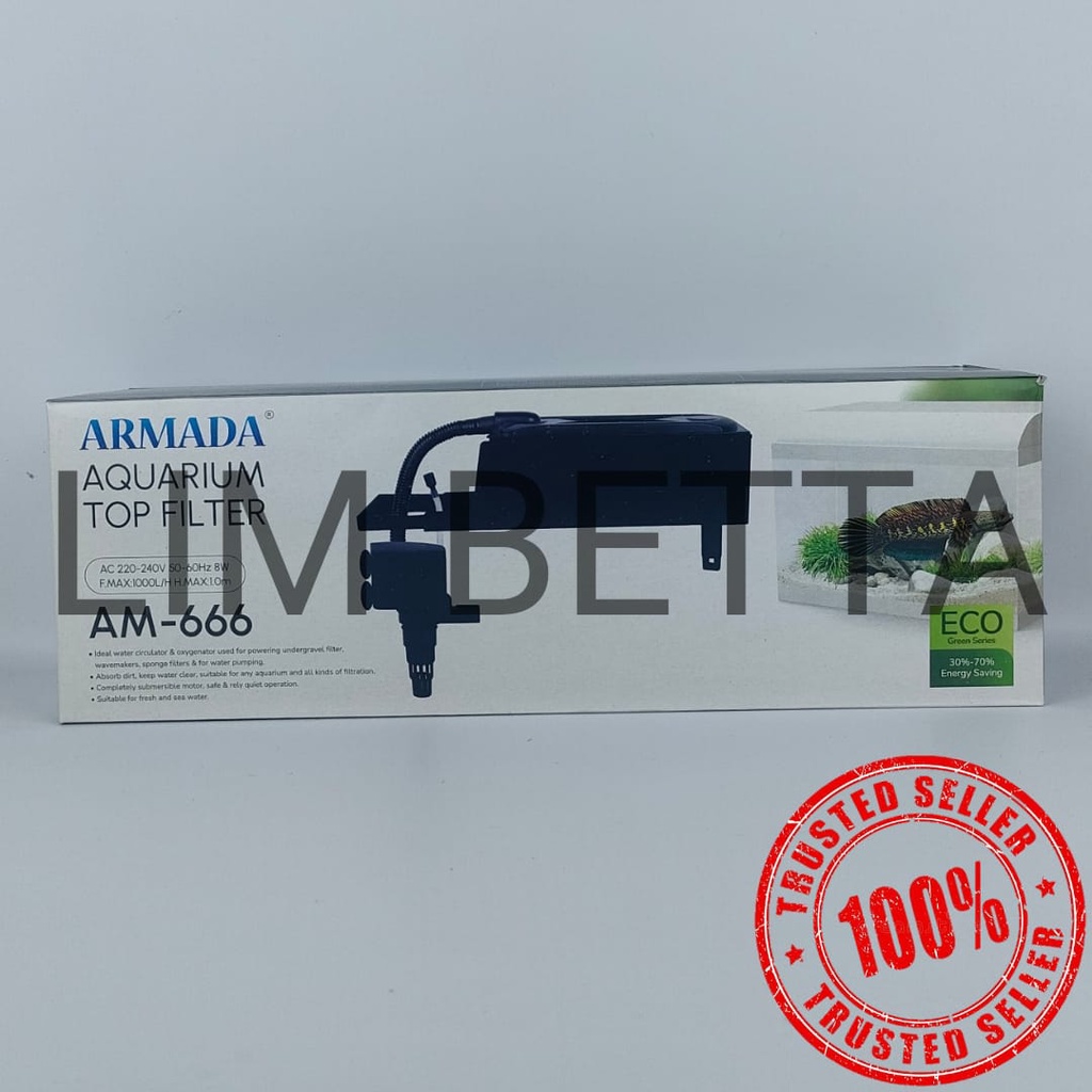 TOP FILTER ARMADA AM-666 / TOP FILTER AQUARIUM 3 IN 1 ARMADA