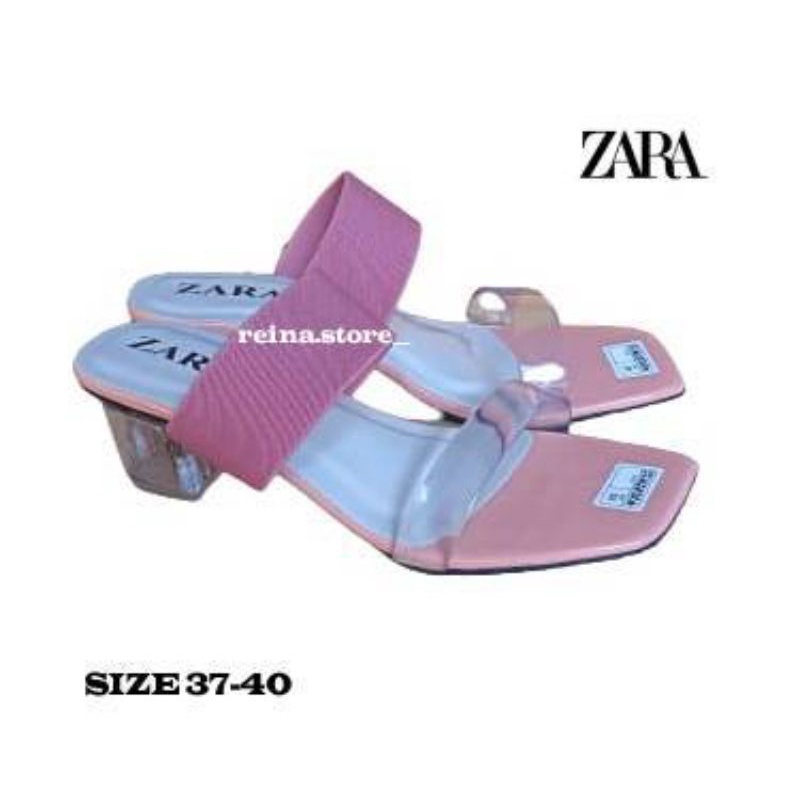 reinastore-ZARA HAK KACA AM 24 // 37-40 // Sandal Hak Kaca Wanita Terbaru Dan Terlaris