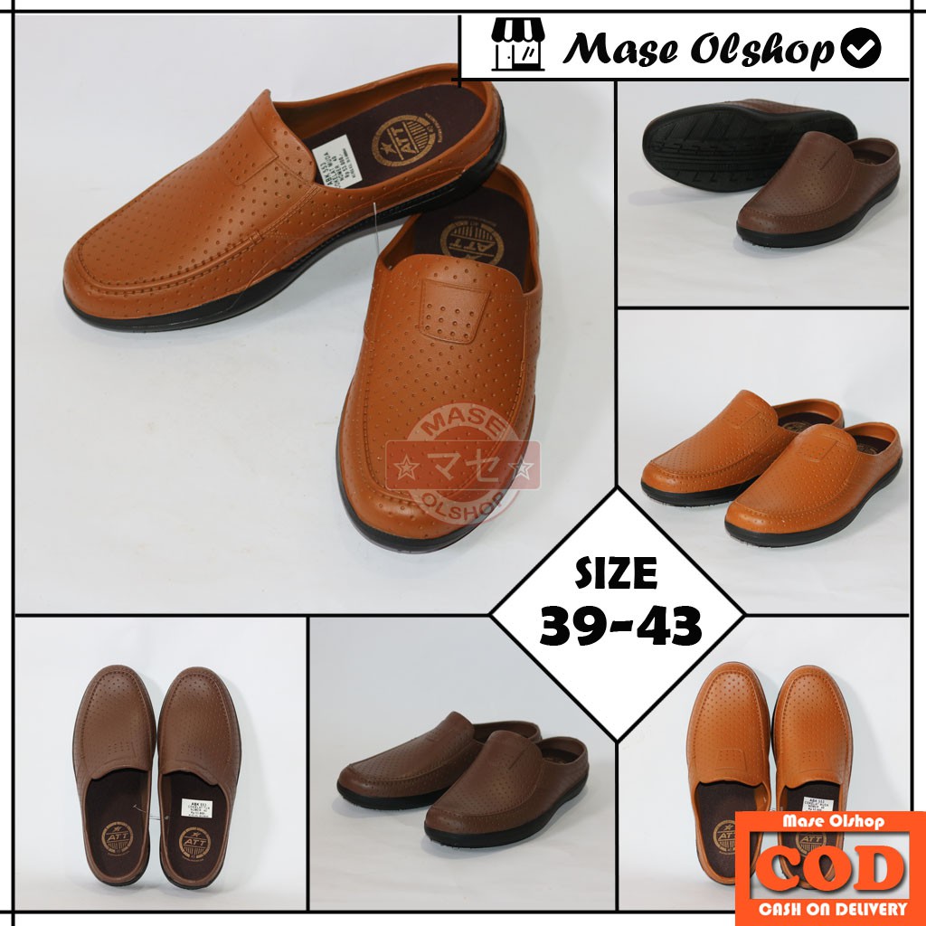 Sendal Sepatu Pria Model Slip On ATT ABK 553