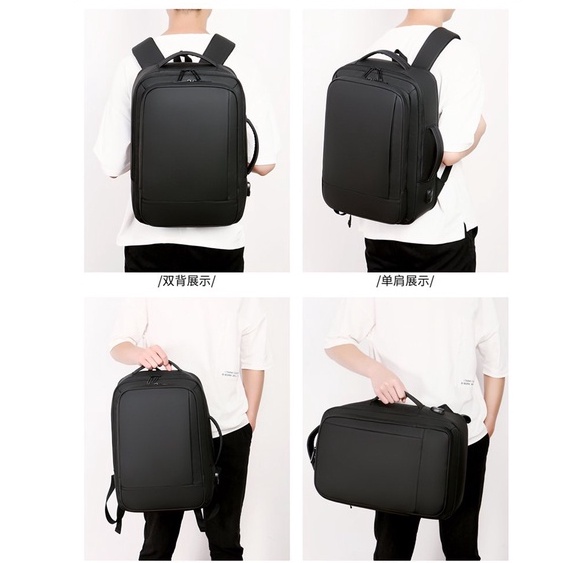 TAS PRIA/TAS RANSEL/TAS PUNGGUNG/TAS BACKPACK/TAS LAPTOP+USB Slot+Expanding/tas murah [IMPORT]