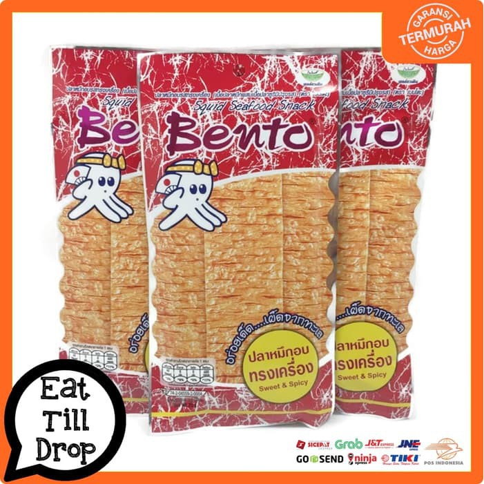 

Bento Squid Snack Juhi Sweet and Spicy 20 Gram Import Thailand Merah 20 Gram ~ kp814