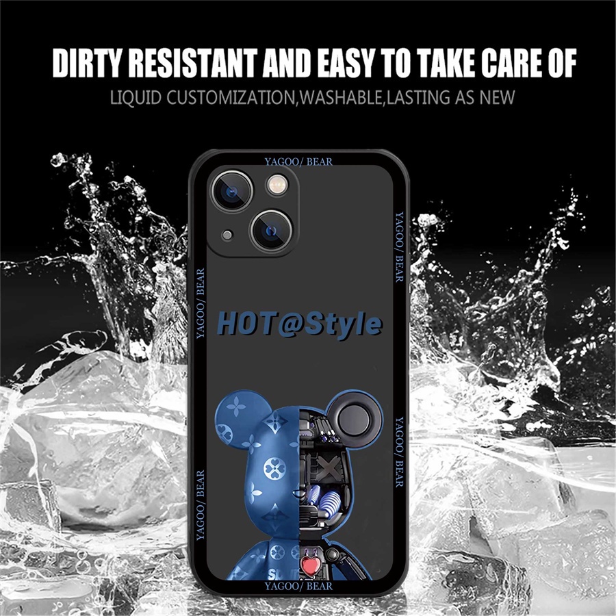 Soft Case Bahan Silikon Desain Beruang Mekanik Untuk Realme C33 C31 C30 C35 C21Y C25Y C21 Realme 8i C11 C25 C17 C15 C12 C3 C2 7i 5 5i 6 Pro 7 Pro