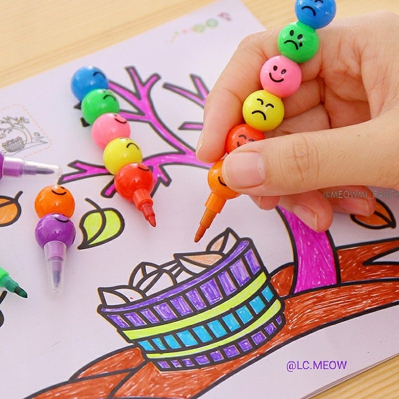 

Colouring Pencil smiley CPS0002