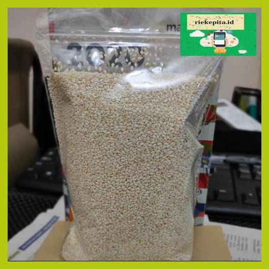 

5Yer67R- Wijen Putih / White Sesame Seeds 250Gr / ¼Kg T7Rty67-