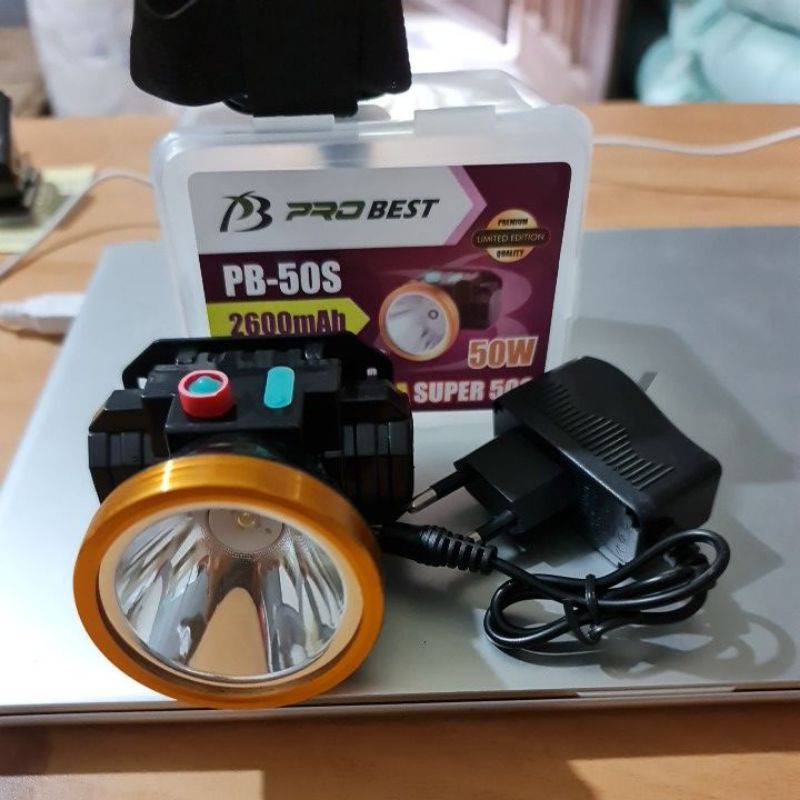 Senter Kepala Probest 50 Watt Super cahaya kuning