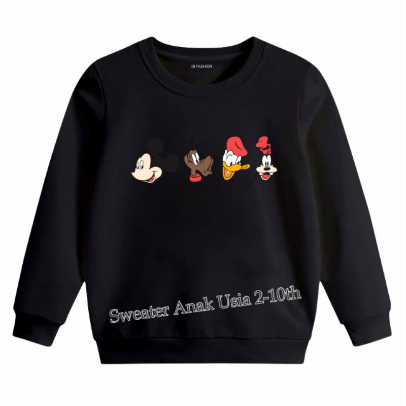 ((IB))SWEATER ANAK2 UNISEX/4KEPALA DIGITAL SABLON