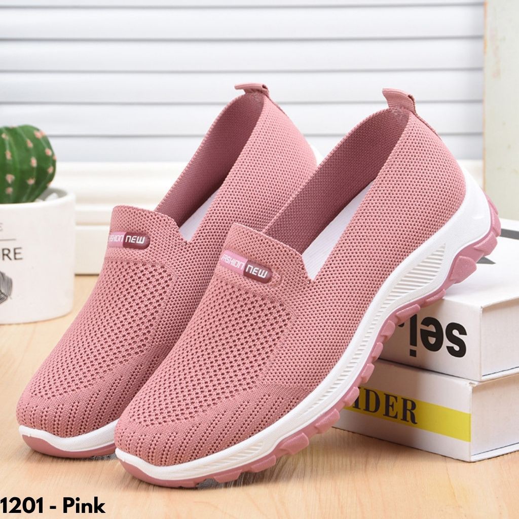 SEPATU SNEAKERS WANITA NYAMAN LARI CASUAL REMAJA DEWASA IMPORT BERKUALITAS DAILY COMFY 1201
