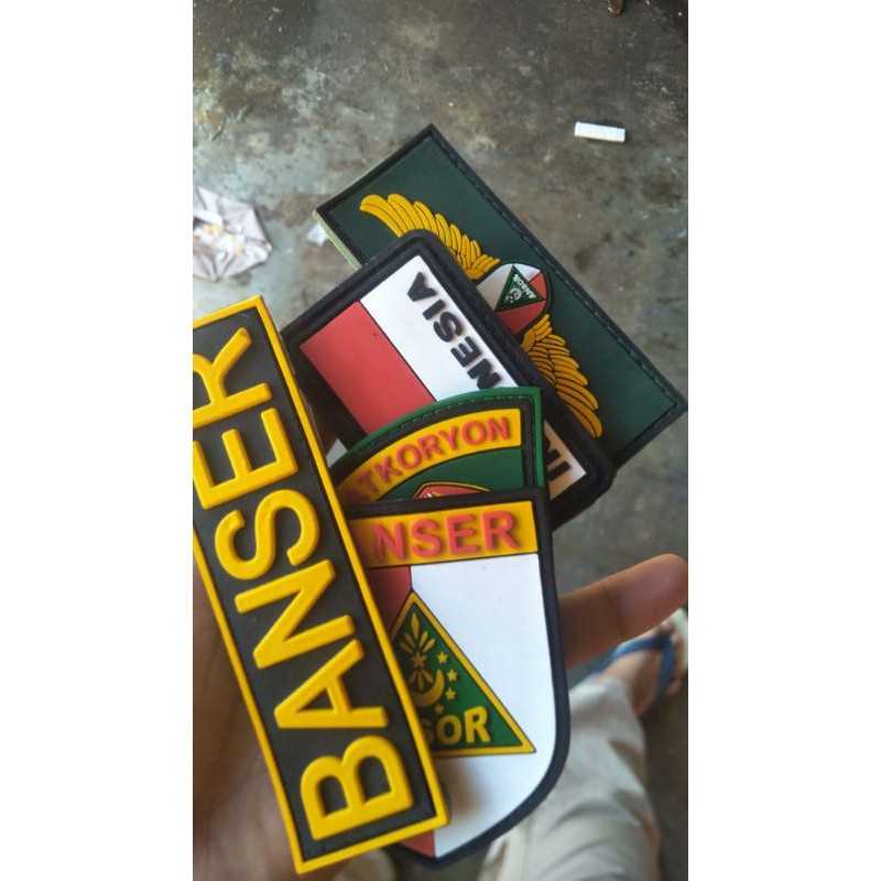 patch Rubber Banser. logo/emblem perekat banser