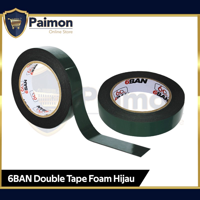

Double Tape Foam Hijau 24mm | Double Tape Busa Hijau 6BAN