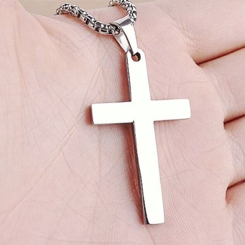 Cross Pendant Necklace New Design Stainless Steel Pendant Men Women Necklace