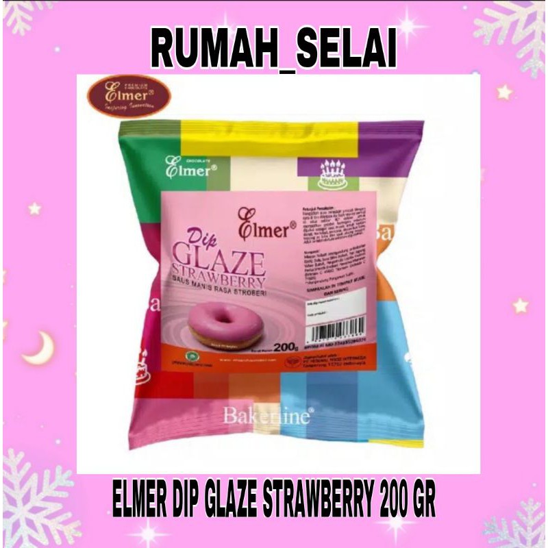 

Elmer Dip Glaze Strawberry 200 Gr