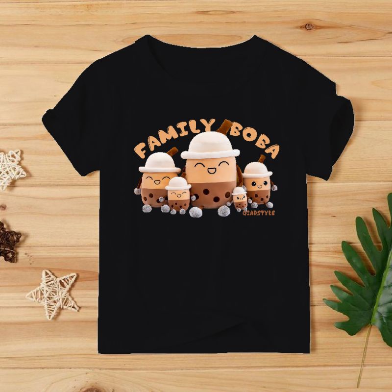 Kaos Anak Boba Boneka Boba sablon dtf gambar asli