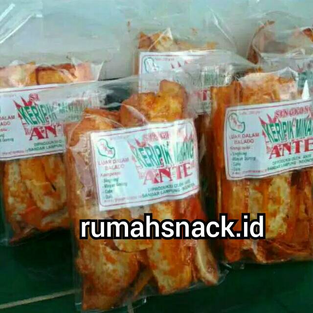 

GROSIR TERMURAH Keripik Singkong Ante Minang Padang Lampung Pedes Manis Enak
