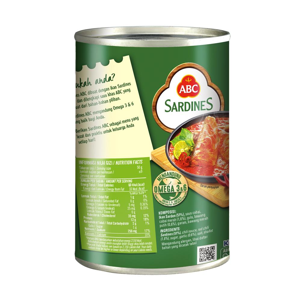 ABC Sarden Saus Cabai 425 gr - Multipack 6 pcs