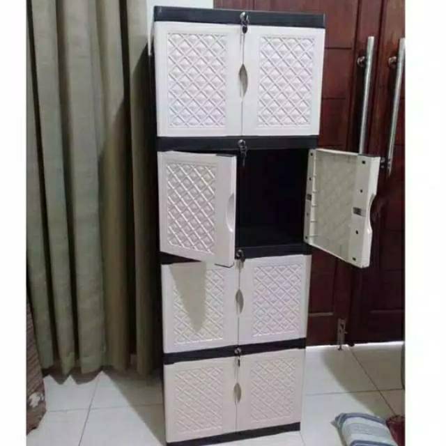  Lemari  aquose  mini  susun 4 FULL KUNCI MURAHH cabinet 