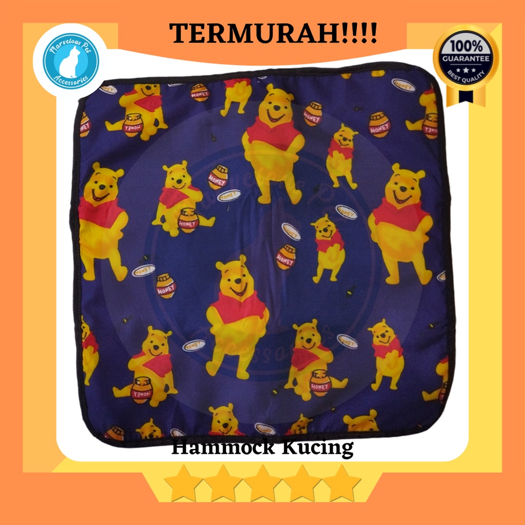 Tempat tidur Ayunan kucing gantung / cat hammock / ayunan kandang kucing-Winnie The Pooh