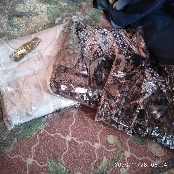 Ready Anak - Batik Couple Anjella Hauw Brokat Tulle Original Selendang Payet Halus