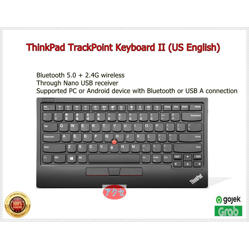 Bluetooth ThinkPad TrackPoint keyboard Version 2 for Windows Android